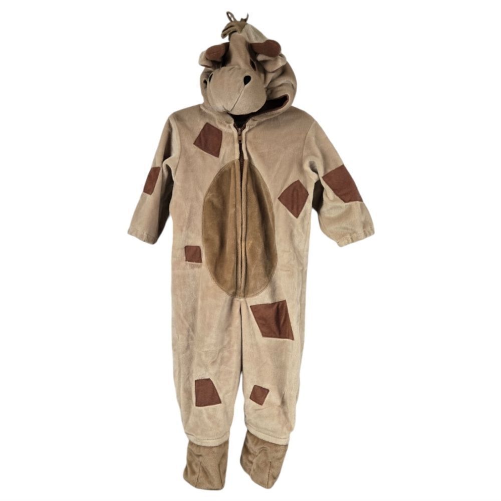 Plush Baby Giraffe Costume 1pc Toddler Halloween Outfit Zoo Safari Animal 18M